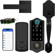 Harfo Fingerprint Smart Door Lock for Front Door with Handle Set, App Control
