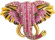 [ABJFJE] Vintage Crystal Elephant Brooch Sparkling Uniquely Stylish Lucky Animals Rhinestone Brooches Pin Fashion Jewelry Accessories Gifts for Women Men