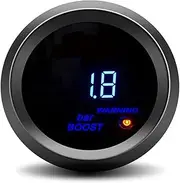 TYZYAGPGNL Digital Turbo Boost Gauge Bar Type 2inch 52MM Auto Car Blue Led Turbo Boost Meter with Sensor Manometri Turbo Bar Pressure Automotive Voltage Boost Meter