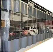 Outdoor Clear Waterproof Pergola Tarpaulin Side Panels 0.3mm Transparent PVC Cover Gazebo Carport Curtain WxH 2.5x2.8m/8.2x9.2ft