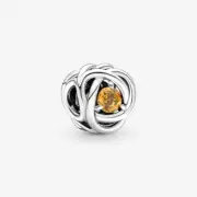 Pandora Sterling Silver November Honey Eternity Circle Charm 790065C04