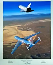 "Free Enterprise" LIMITED EDITION PRINT Sg: Joe Engle; "Fitz" Fulton Mike Machat