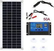 IP65 Waterproof Polysilicon Solar Cell Panel, Rooftop and Home Off-Grid System High Efficiency PV Module for RV Boat Marine Trailer Farm
