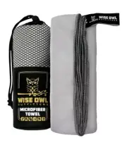 [1] Wise Owl Outfitters Camping Towel (Large, Light Grey) new in bag.