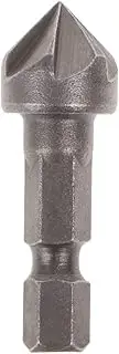 [Oxtxuzdm] Countersink Drill Bit Set For Metal 6 Fluted Countersunk Bit For Metal Plywood Softwood Hardwood