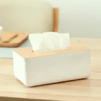 在飛比找蝦皮購物優惠-✅嚴選[清倉]日式簡約木質蓋桌面居家紙巾盒紙 收納盒 桌面收