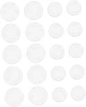 ORFOFE Silicone Gasket Furniture Pads 50pcs Non Slip Table Mats Table Bumpers for Kitchen/Dining Anti-Slip and Protective Easy to Move