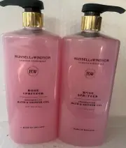 2,RUSSELL&WINDSOR LONDON PERFUMERS ROSE SPRITZER FRAGRANCED BATH&SHOWER GEL 33.8