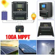 LCD Solar Panel Charge Controller Regulator DC 12V/24V/36V/48V System Dual USB