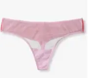 Josie by Natori Women's After Hours Cheeky Thong, Light Purple/Cosmo Pink L 7363