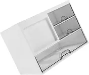 Operitacx Desktop Drawer Organizer Box for Office and Home Transparent File Holder Storage for Desk Organization Office Supplies Organizer