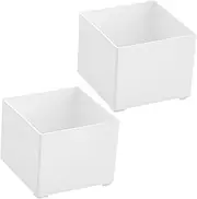 BELLIFFY Memo Pad Holder 2pcs Small Notepad Box for Desktop Organizing Stationery Organizer Office Supplies Space-Saving and Stylish