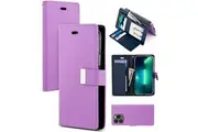 Mercury Goospery Rich Diary Flip Case For Apple iPhone 14 Pro (6.1") - Purple