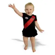 AFL Essendon Bombers Baby Girl Footysuit / Romper - Sizes 000 - 0