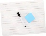 Didiseaon Portable Writing Surface with Lines for Home School Office and Classroom Use with Eraser and Pen