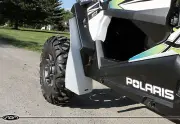 2014 - 2017 Polaris RZR XP 1000 RZR Mud Flaps / Fender Flares FRONT SET(2) WHITE