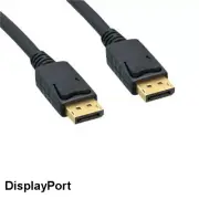 25ft DisplayPort 1.2 Male to Male Cable w/Latch 28AWG Gold-Plated 4K HD Monitor