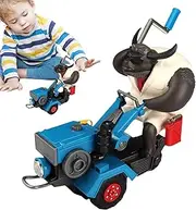 Tractor Toy for Kids, Light Up Vehicle with Music, 360 Degree Rotatable Stunt Car with Cow, Electric Vehicle for Indoor and Outdoor
