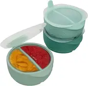 b.box Silicone Fill and Freeze Stackable Food Storage Container, 85 ml Capacity (Pack of 3)