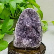 1160g Natural Amethyst Geode Mineral Specimen Crystal Quartz Energy Decoration