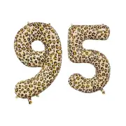 Number Ninety Five Balloon Leopard Print Number 95 Balloon 32" Large