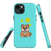 For iPhone 14 Plus Case Tough Protective Cover, Shiba Inu Dog