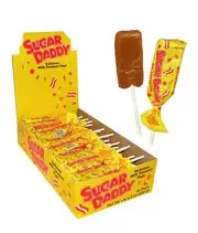 Sugar Daddy Caramel Pops 48 Ct Chewy Candy Bulk Candies Lollipops Lollipop Pop
