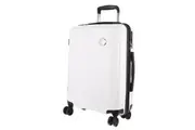 Pierre Cardin Inspired Milleni Cabin Luggage Bag Travel Carry On Suitcase 54cm (39L) - White