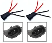 Wire Pigtail 2L Male H11 Two Harness Head Light Low Beam Bulb Connector Retrofit (for: Volvo)