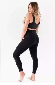 Belly Bandit Mother Tucker Postpartum Compression Leggings Black Size L