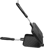 FUNNETOYU Double Sided Sandwich Maker Detachable Non Stick Baking Pan Food Grade Frying Pan for Toast Eggs Sandwiches Ergonomic Design for Easy Grasp Stable Kitchen Tool