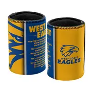 West Coast Eagles AFL TEAM SONG Beer Can Bottle Cooler Stubby Holder Cosy