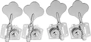 Musiclily Pro 2x2 Open Gear Bass Tuners Machine Heads Tuning Keys Pegs for Precision Jazz Bass, Chrome