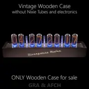 Large Wooden Case for 8 IN-18 Nixie Tubes Clock [GRA & AFCH]