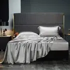 100% Mulberry Silk Sheets Set King Size 4 Pcs, 25 Momme Mulberry Silk Bed She...