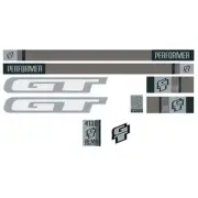 GT - 2003 Performer - for blue frame - decal set - Chrome frame - Old school bmx