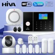 Hiva Security Alarm System for Home Gsm Wifi Tuya Smart Life App Control Burglar