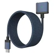 Catzon 140W USB-C to Magnetic 3 Cable 2M for MacBook Air 2024 M3 13in-Blue