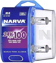 Narva Globe Series 24V H4 75/70W Plus 100 Long Life Headlight (2 Pieces)
