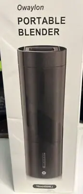 ✅NIB Owaylon Portable Blender Bottle, Personal Size 16 Oz Shakes&Smoothies.