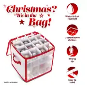 64 Bauble StorATe Box Christmas Xmas Tree Decoration Organiser Baubles Decor Bag
