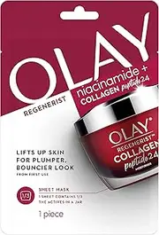 Olay Regenerist Niacinamide + Collagen Peptide 24, 1 Sheet Mask