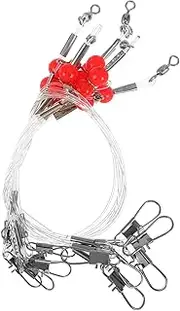 6pcs High Strength Saltwater Fishing Leader Wire Durable Bite Fishing Lines for Bait and Hooks Wear Resistant and for