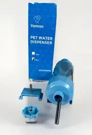 VANNON Pet Flat-Bac Water Bottle for Small Animals /Hamsters Blue - 23 oz