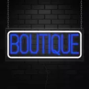 Boutique Sign for Business Displays | LED Flex Neon | 32"W x 13"H x 1"D