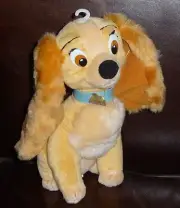 Rare WALT DISNEY Stuffed Animal Toy LADY AND THE TRAMP Plush Dog Cocker Spaniel