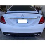 賓士 BENZ W205 C205 63款碳纖維尾翼 C300碳纖維尾翼 C250碳纖維鴨尾 C43尾翼 C63尾翼