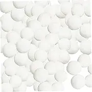 Pom Poms 200Pcs DIY Pompoms for Crafting 1.5cm Decorative Pompoms Polyester Plush Fake Snowball Solid White Pom Poms for Crafts Party Decoration
