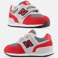 在飛比找蝦皮商城優惠-【NEW BALANCE】 574 寬楦 黑白紅 麂皮 魔鬼