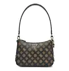 GUESS HWEPG9 51018 ECO ERICA TOP ZIP SHOULDER BAG Women's Handbag Zip Mocha